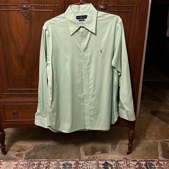 Mint Green button down L - Picture 5 of 5